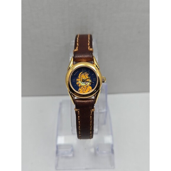 Armitron Garfield Womens 20mm Petite Blue Dial Roman Quartz Watch New Battery - Picture 1 of 12